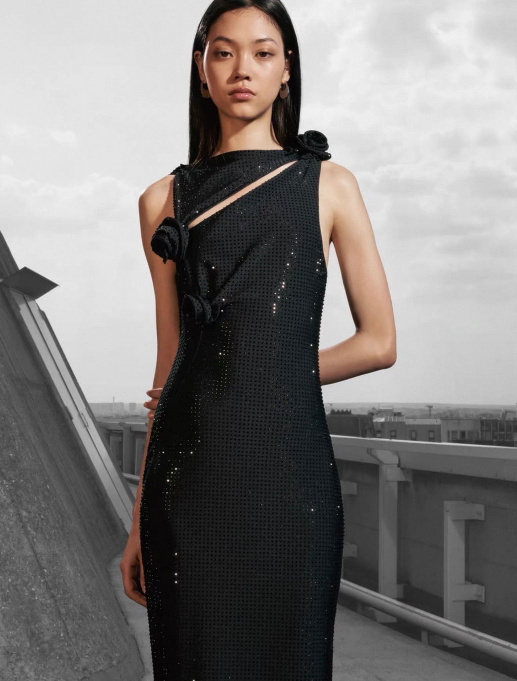 Black maxi dress