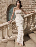 White luxury dress