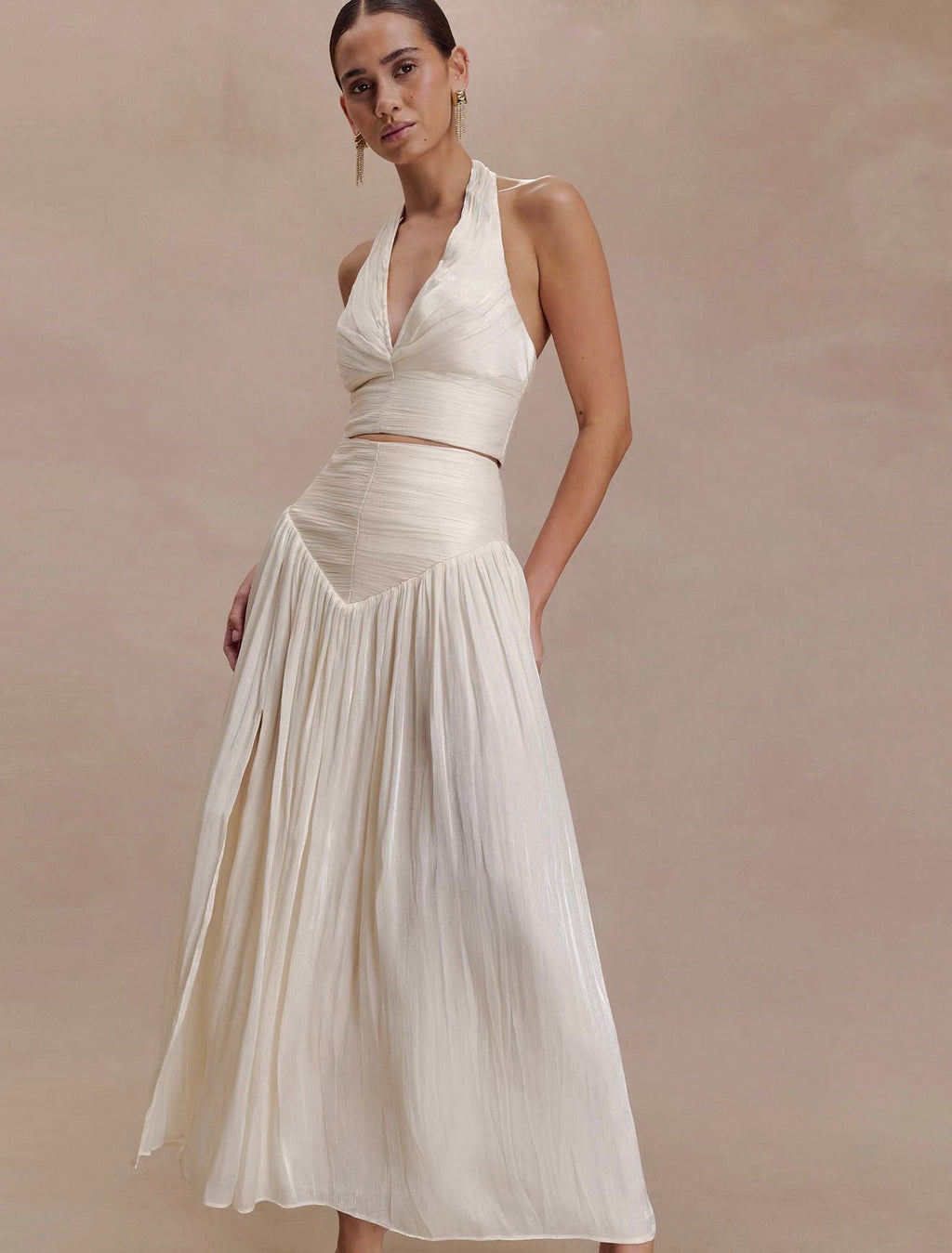 White skirt and top set