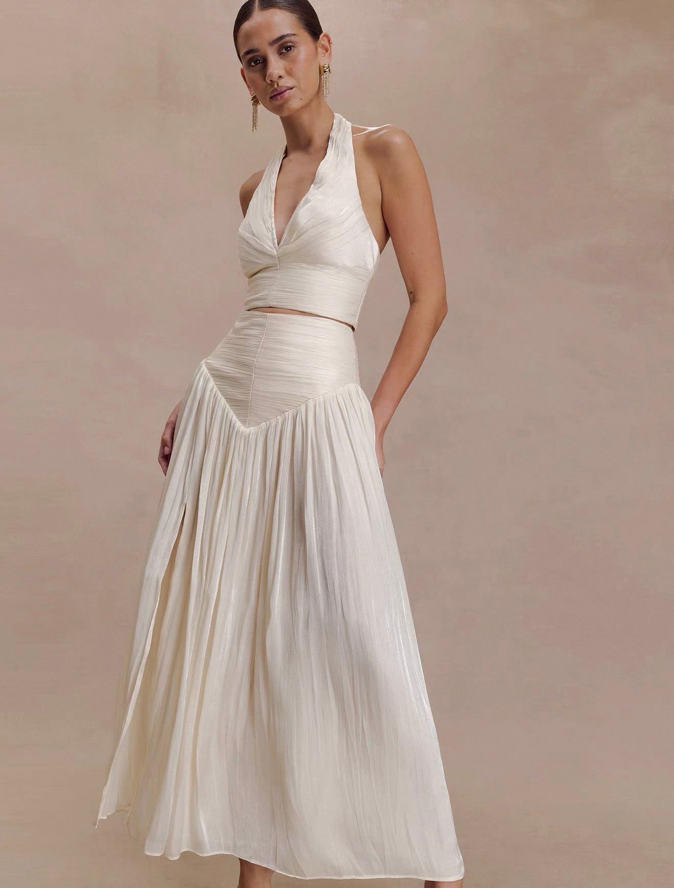 White skirt and top set