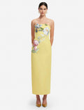 Yellow floral dress