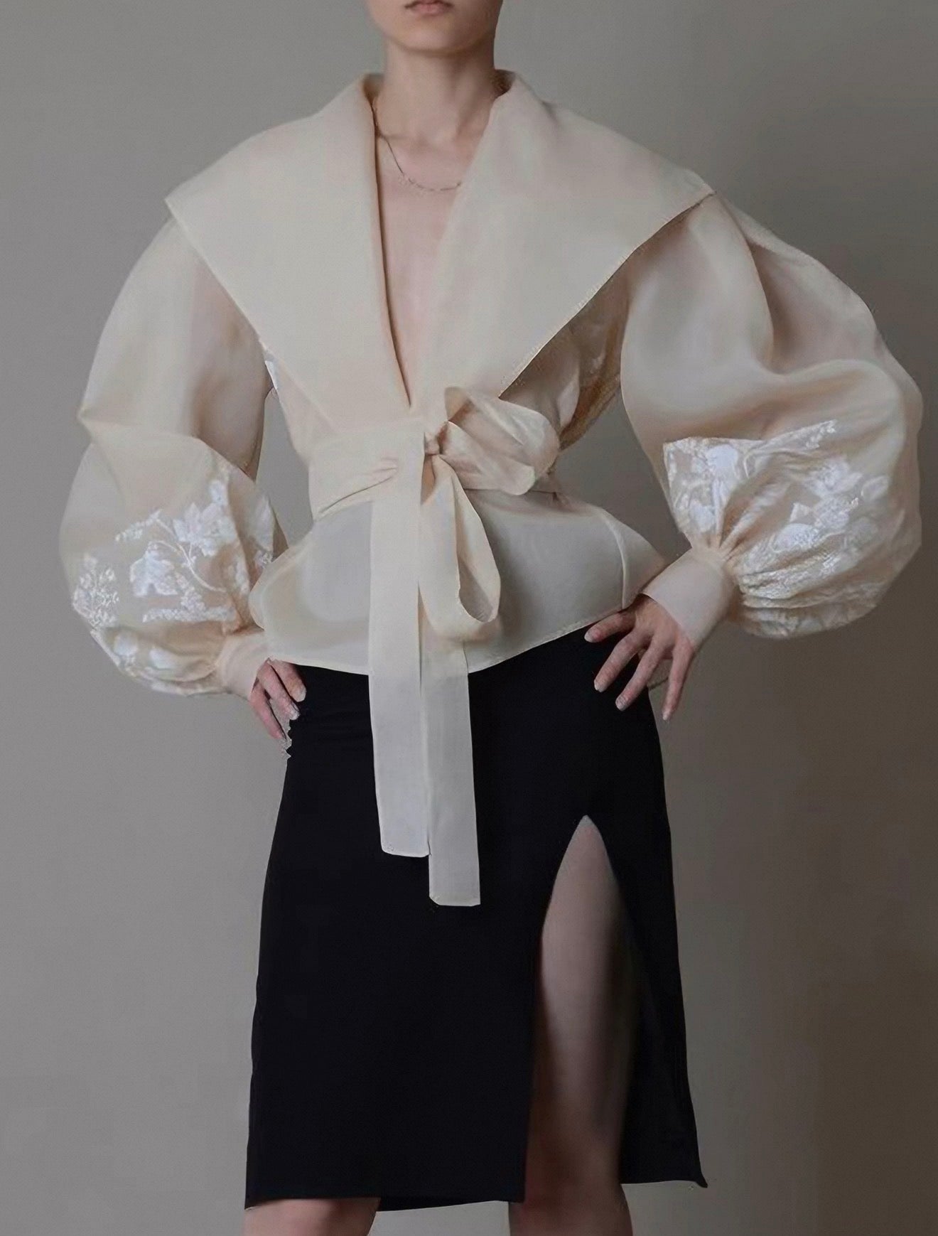 Cream shirt