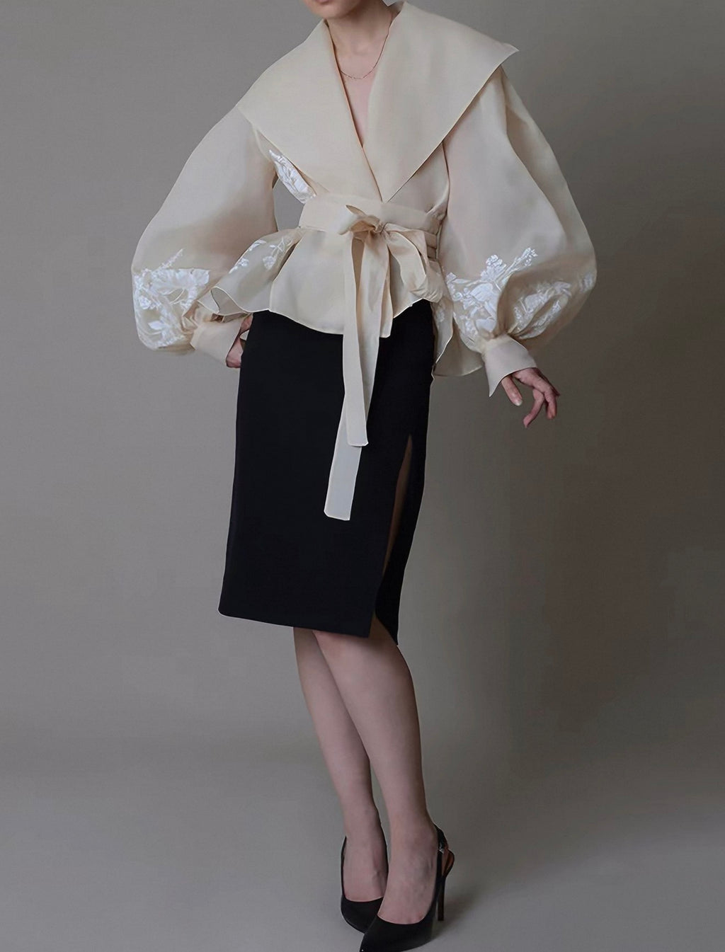 Cream shirt